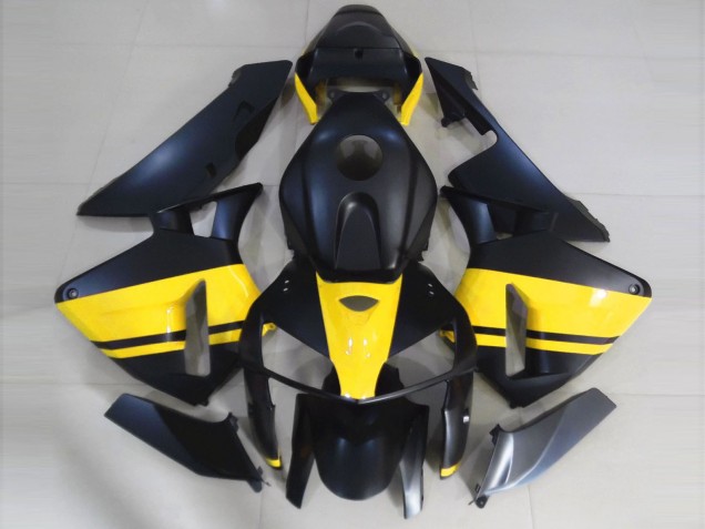 Nero Opaco & Giallo Lucido 05-06 Honda CBR600RR Carene Moto