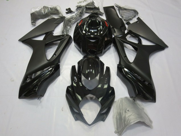 Nero Opaco Lucido 07-08 Suzuki GSXR 1000 Carene Moto Nero Opaco Lucido 07-08 Suzuki GSXR 1000 Carene Moto
