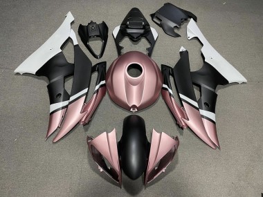 Nero Opaco & Oro Rosa 08-16 Yamaha R6 Carene Moto