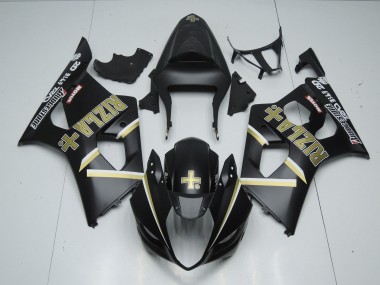 Nero Opaco Rizla 03-04 Suzuki GSXR 1000 Carene Moto