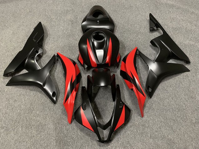 Nero Opaco & Rosso 07-08 Honda CBR600RR Carene Moto Nero Opaco & Rosso 07-08 Honda CBR600RR Carene Moto