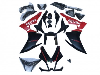 Nero Opaco & Rosso 10-15 Aprilia RSV4 1000 Carene Moto