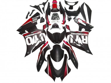 Nero Opaco & Rosso 17-23 Suzuki GSXR 1000 Carene Moto