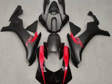 Nero Opaco & Rosso Perla 15-19 Yamaha R1 Carene Moto