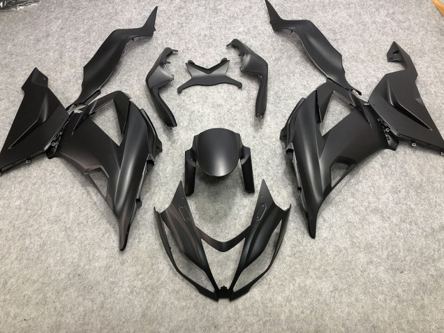 Nero Opaco Semplice 13-18 Kawasaki ZX6R Carene Moto Nero Opaco Semplice 13-18 Kawasaki ZX6R Carene Moto