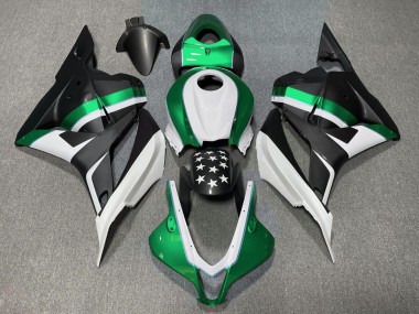 Nero Opaco & Stella Verde 09-12 Honda CBR600RR Carene Moto