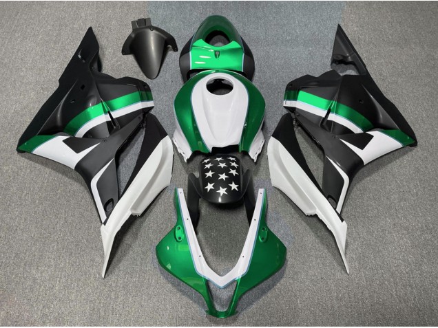 Nero Opaco & Stella Verde 09-12 Honda CBR600RR Carene Moto Nero Opaco & Stella Verde 09-12 Honda CBR600RR Carene Moto