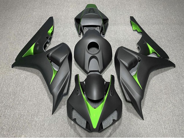 Nero Opaco & Verde 06-07 Honda CBR1000RR Carene Moto Nero Opaco & Verde 06-07 Honda CBR1000RR Carene Moto