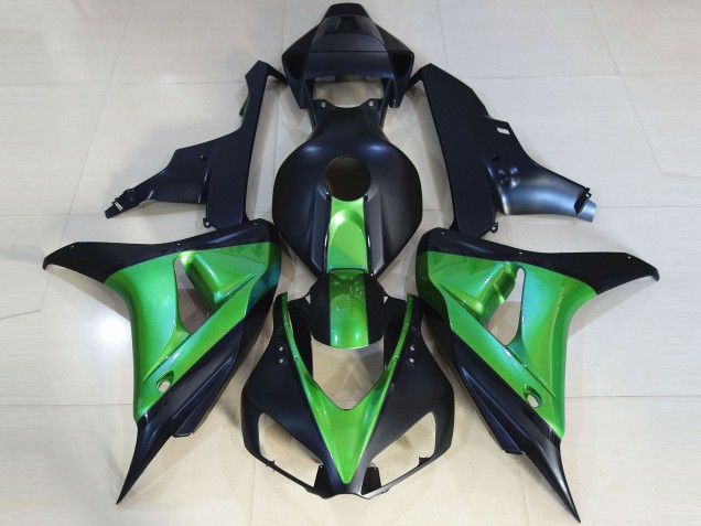 Nero Opaco & Verde 06-07 Honda CBR1000RR Carene Moto Nero Opaco & Verde 06-07 Honda CBR1000RR Carene Moto