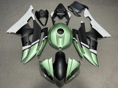 Nero Opaco & Verde 08-16 Yamaha R6 Carene Moto