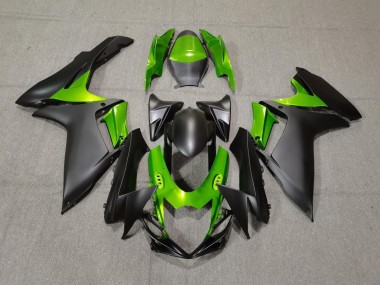 Nero Opaco & Verde 11-24 Suzuki GSXR 600-750 Carene Moto