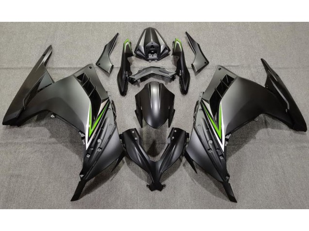 Nero Opaco & Verde 13-18 Kawasaki Ninja 300 Carene Moto Nero Opaco & Verde 13-18 Kawasaki Ninja 300 Carene Moto
