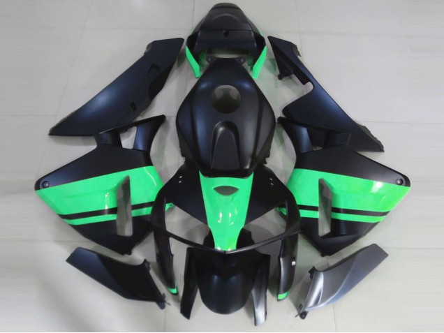 Nero Opaco & Verde Speciale 05-06 Honda CBR600RR Carene Moto Nero Opaco & Verde Speciale 05-06 Honda CBR600RR Carene Moto