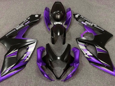 Nero Opaco & Viola 05-06 Suzuki GSXR 1000 Carene Moto