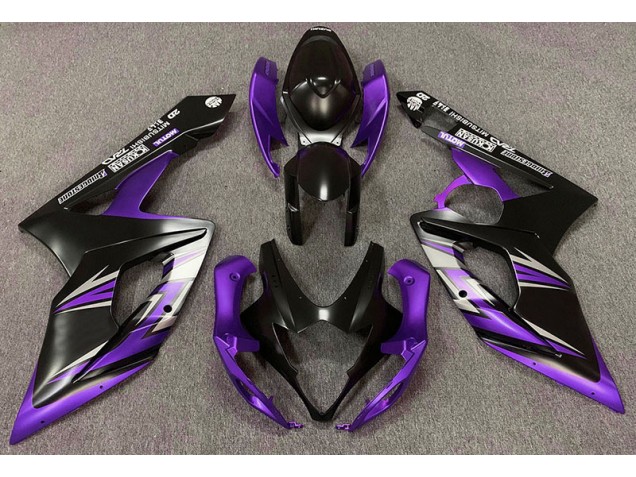 Nero Opaco & Viola 05-06 Suzuki GSXR 1000 Carene Moto