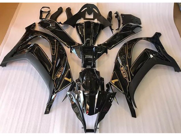 Nero & Oro 16-19 Kawasaki ZX10R Carene Moto Nero & Oro 16-19 Kawasaki ZX10R Carene Moto