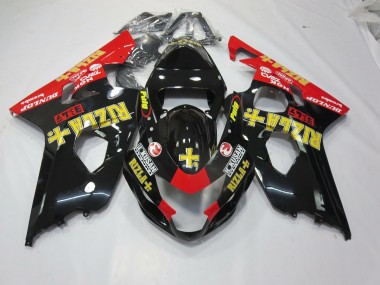 Nero Rizla 04-05 Suzuki GSXR 600-750 Carene Moto