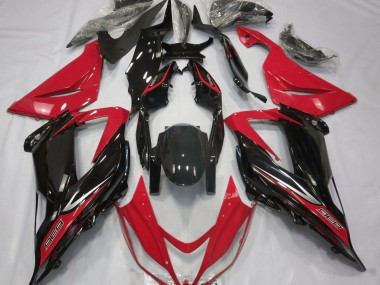 Nero & Rosso 13-18 Kawasaki ZX6R Carene Moto
