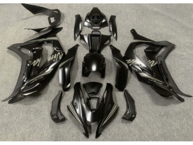 Nero Satinato & Grigio 16-19 Kawasaki ZX10R Carene Moto Nero Satinato & Grigio 16-19 Kawasaki ZX10R Carene Moto