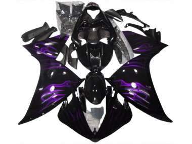 Nero & Viola Fiamma 09-11 Yamaha R1 Carene Moto