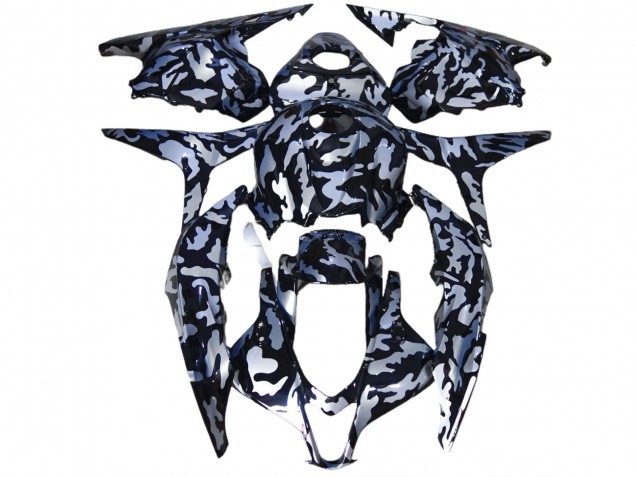 Neve Argentata Camo 09-12 Honda CBR600RR Carene Moto Neve Argentata Camo 09-12 Honda CBR600RR Carene Moto