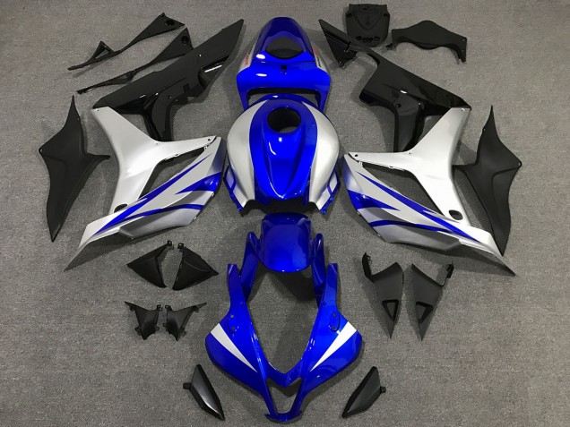 OEM Stile Blu & Argento 07-08 Honda CBR600RR Carene Moto OEM Stile Blu & Argento 07-08 Honda CBR600RR Carene Moto