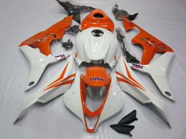 Orange Et Blanc HRC 07-08 Honda CBR600RR Carene Moto