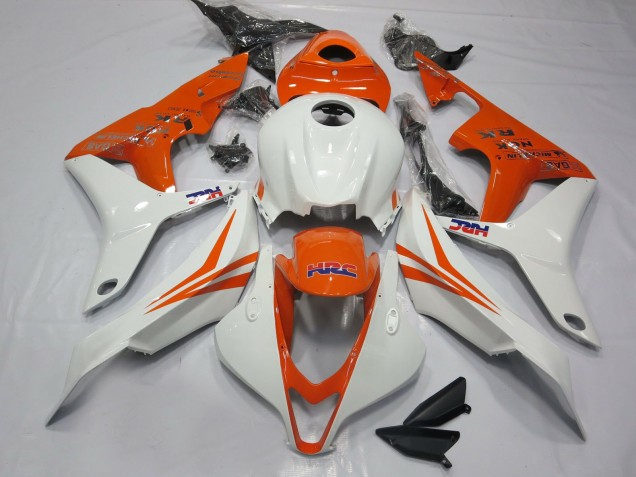 Orange Et Blanc HRC 07-08 Honda CBR600RR Carene Moto Orange Et Blanc HRC 07-08 Honda CBR600RR Carene Moto