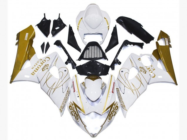 Oro Lucido Corona Personalizzato 05-06 Suzuki GSXR 1000 Carene Moto Oro Lucido Corona Personalizzato 05-06 Suzuki GSXR 1000 Carene Moto