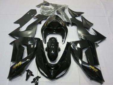 Oro Nero Lucido 06-07 Kawasaki ZX10R Carene Moto