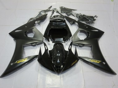 Oro Nero Opaco 03-04 Yamaha R6 Carene Moto
