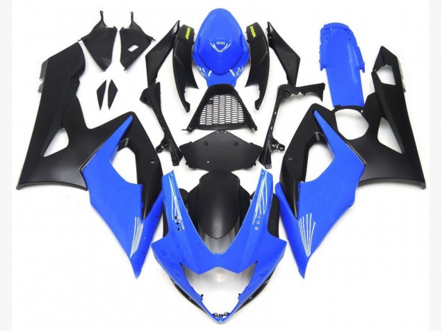 Parti Inferiori Blu Lucido & Nero Opaco 05-06 Suzuki GSXR 1000 Carene Moto Parti Inferiori Blu Lucido & Nero Opaco 05-06 Suzuki GSXR 1000 Carene Moto