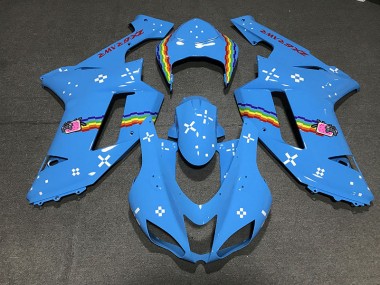 Personalizzato Azzurro 07-08 Kawasaki ZX6R Carene Moto