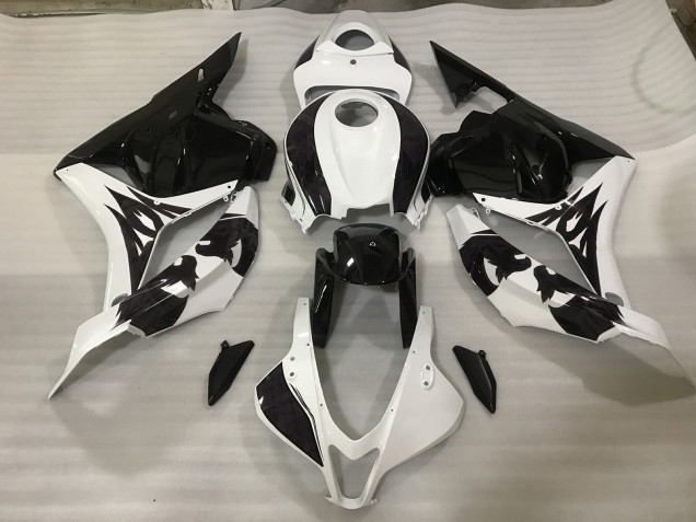Personalizzato Bianco/Nero 09-12 Honda CBR600RR Carene Moto