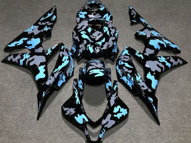Personalizzato Camo Blu 07-08 Honda CBR600RR Carene Moto