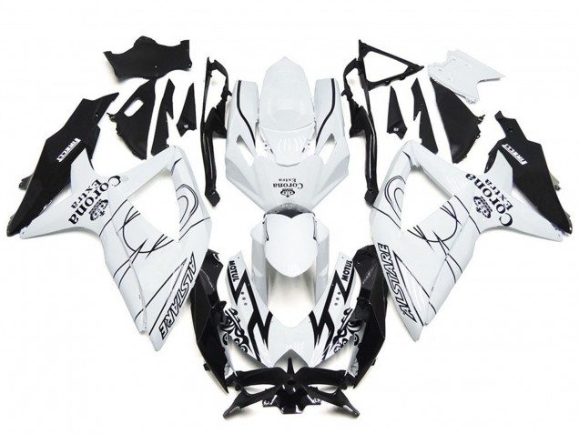 Personalizzato Corona Speciale Con Il Bianco 08-10 Suzuki GSXR 600-750 Carene Moto Personalizzato Corona Speciale Con Il Bianco 08-10 Suzuki GSXR 600-750 Carene Moto