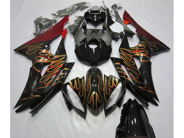 Personalizzato Fiamma 08-16 Yamaha R6 Carene Moto Personalizzato Fiamma 08-16 Yamaha R6 Carene Moto