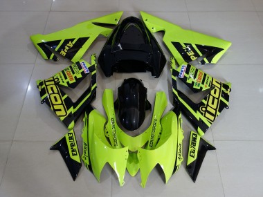 Personnalisé Haute Visibilité Jaune 04-05 Kawasaki ZX10R Carene Moto