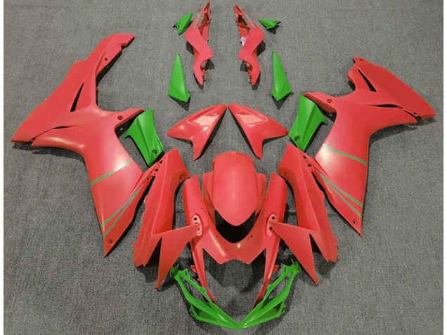 Pompelmo Opaco Rosso & Verde 11-24 Suzuki GSXR 600-750 Carene Moto Pompelmo Opaco Rosso & Verde 11-24 Suzuki GSXR 600-750 Carene Moto