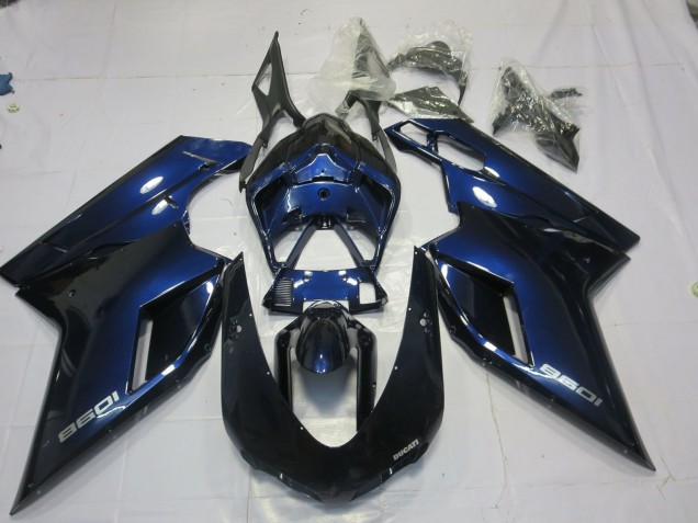 Profondo Blu 07-14 Ducati 848 1098 1198 Carene Moto Profondo Blu 07-14 Ducati 848 1098 1198 Carene Moto
