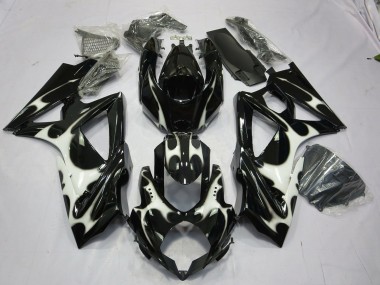 Progettazione In Bianco & Nero 08-10 Suzuki GSXR 600-750 Carene Moto