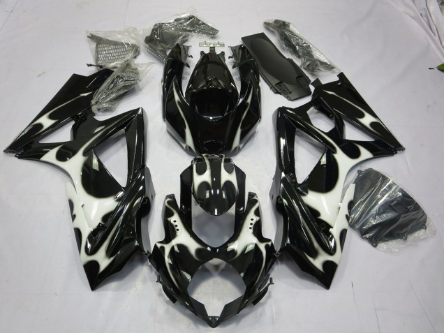 Progettazione In Bianco & Nero 08-10 Suzuki GSXR 600-750 Carene Moto Progettazione In Bianco & Nero 08-10 Suzuki GSXR 600-750 Carene Moto
