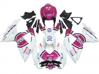 Rosa 34 Lucky Strike 08-10 Suzuki GSXR 600-750 Carene Moto