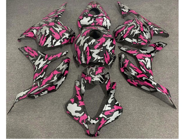 Rosa & Argento Camo 09-12 Honda CBR600RR Carene Moto Rosa & Argento Camo 09-12 Honda CBR600RR Carene Moto