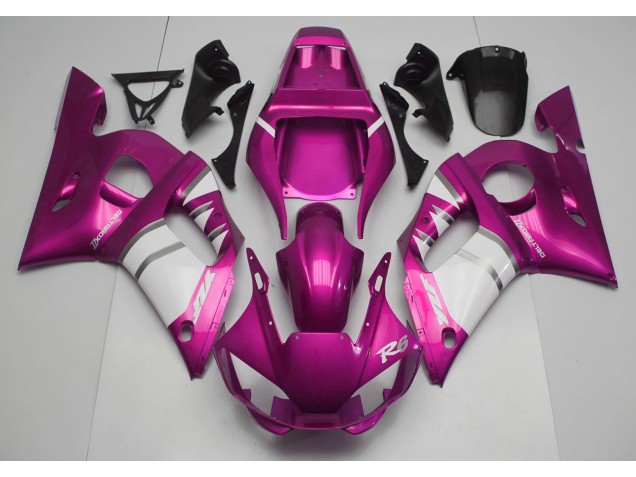 Rosa & Bianco 98-02 Yamaha R6 Carene Moto Rosa & Bianco 98-02 Yamaha R6 Carene Moto