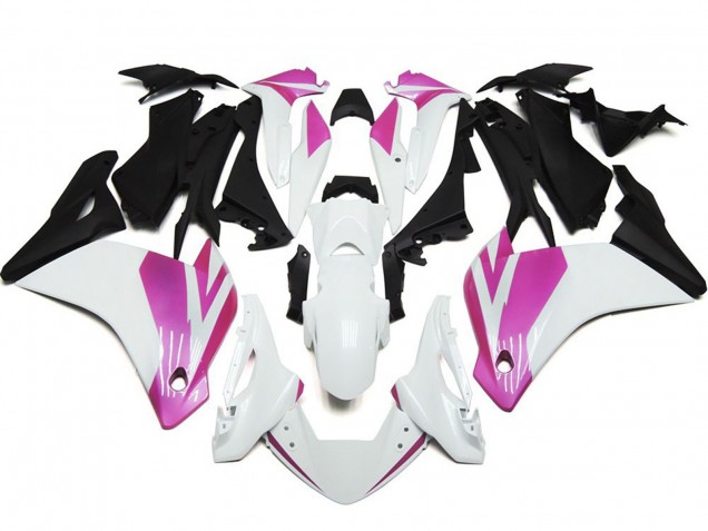 Rosa & Bianco Lucido 11-14 Honda CBR250RR Carene Moto Rosa & Bianco Lucido 11-14 Honda CBR250RR Carene Moto