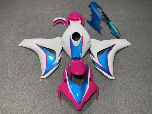 Rosa & Blu Lucido 08-11 Honda CBR1000RR Carene Moto Rosa & Blu Lucido 08-11 Honda CBR1000RR Carene Moto