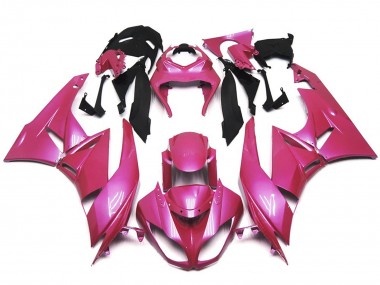 Rosa Brillante & Vibrante 09-12 Kawasaki ZX6R Carene Moto