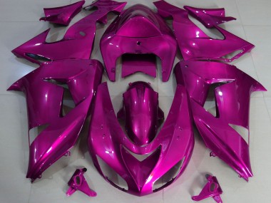 Rosa Caldo Tinta Unita 06-07 Kawasaki ZX10R Carene Moto