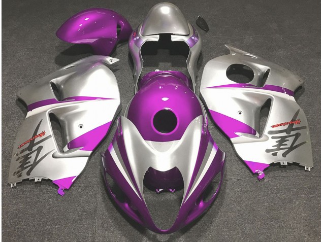 Rosa Lucido & Argento 97-07 Suzuki GSXR 1300 Carene Moto